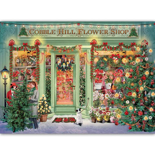 Christmas Flower Shop 1000 Piece Jigsaw Puzzle By Cobble Hill - Puzazzled