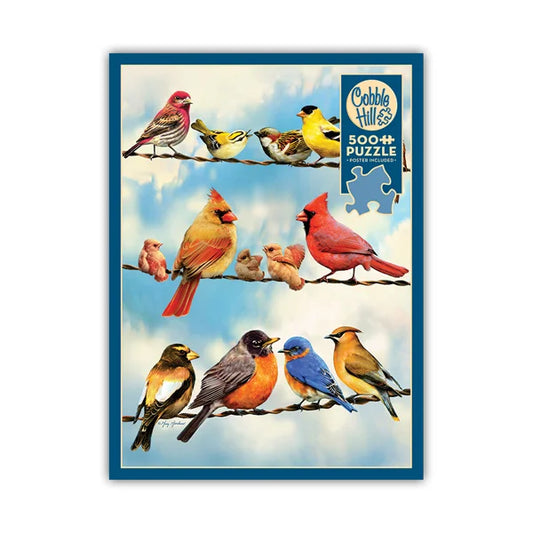 Birds on a Wire 500 Piece Jigsaw Puzzle By Cobble Hill - Puzazzled