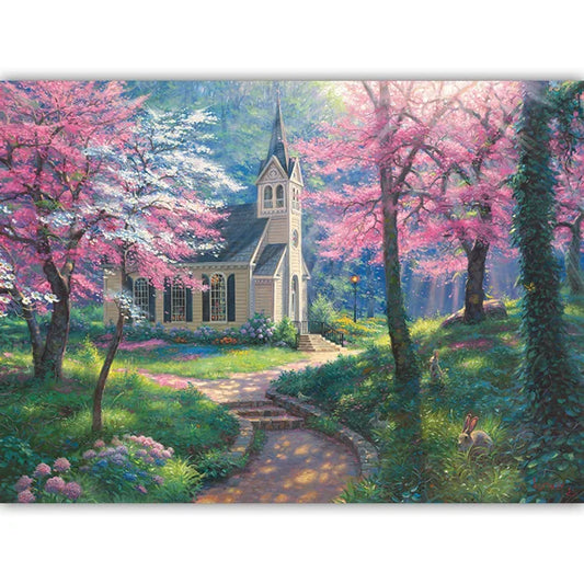 Spring's Embrace 500 Piece Jigsaw Puzzle By Cobble Hill - Puzazzled