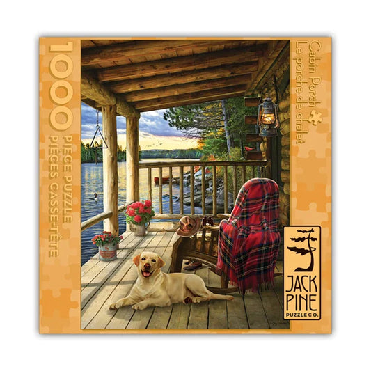 Cabin Porch - 1000 Piece Jigsaw Puzzle by Jack Pine - Puzazzled