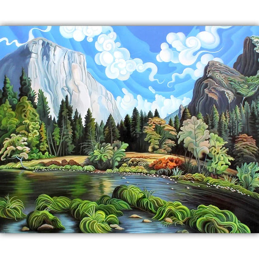 Autumn in Yosemite Valley - 1000 Piece Jigsaw Puzzle by Pomegranate - Puzazzled