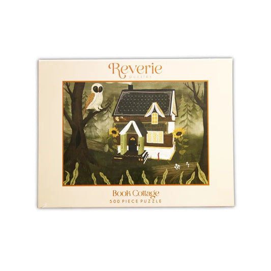 Book Cottage - 500 Piece Jigsaw Puzzle by Reverie Puzzles - Puzazzled