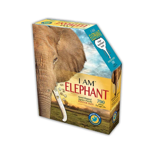 I AM Elephant - 700 Piece Jigsaw Puzzle by Madd Capp Games - Puzazzled